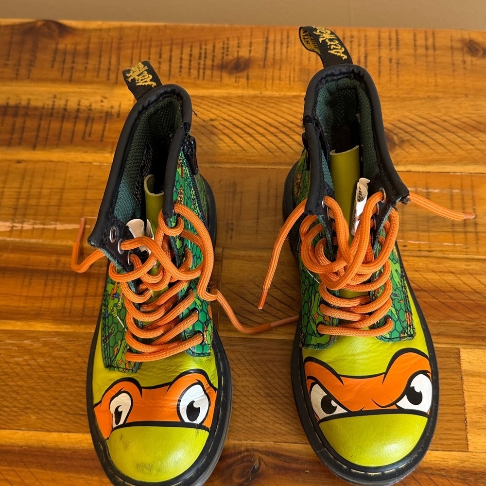 Rare Teenage Mutant Ninja Turtles Combat Boots Kids - Picture 3 of 12